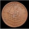 Image 2 : 1833 Copper I Take The Responsibility Hard Times Token HT-70 1c Grades vf details