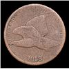 Image 2 : 1858 ll Flying Eagle Cent 1c Grades vg+