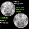Image 1 : 1885-o Morgan Dollar $1 Grades GEM Unc
