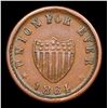 Image 3 : 1864 Union For Ever Civil War Token 1c Grades Choice AU