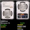 Image 1 : NGC 1885-o Morgan Dollar $1 Graded ms64 BY NGC