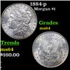 Image 1 : 1884-p Morgan Dollar $1 Grades Choice Unc