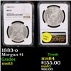 Image 1 : NGC 1883-o Morgan Dollar $1 Graded ms63 BY NGC