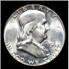 Image 2 : 1956-p Franklin Half Dollar 50c Grades Choice+ Unc