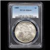 Image 2 : PCGS 1889-p Morgan Dollar $1 Graded ms64+ By PCGS