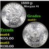 Image 1 : 1889-p Morgan Dollar $1 Grades Select+ Unc