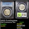 Image 1 : PCGS 1925 Lexington Old Commem Half Dollar 50c Graded ms64 By PCGS