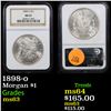 Image 1 : NGC 1898-o Morgan Dollar $1 Graded ms63 BY NGC