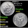 Image 1 : 1889-o Morgan Dollar $1 Grades Select Unc