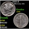 Image 1 : 1931-d Mercury Dime 10c Grades vf++