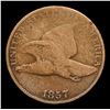 Image 2 : 1857 Flying Eagle Cent 1c Grades f+