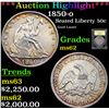 Image 1 : ***Auction Highlight*** 1850-o Seated Half Dollar 50c Graded Select Unc By USCG (fc)