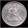 Image 2 : ***Auction Highlight*** 1873 arrows Seated Liberty Quarter 25c Graded GEM Unc By USCG (fc)