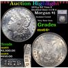 Image 1 : ***Auction Highlight*** 1878-p 8tf Morgan Dollar Vam-4 Doubled Date I-3 R-4 $1 Graded ms64+ By SEGS 