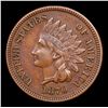 Image 2 : 1870 Indian Cent 1c Grades xf+