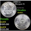 Image 1 : 1883-O Morgan Dollar $1 Grades Choice+ Unc