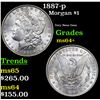 Image 1 : 1887-p Morgan Dollar $1 Grades Choice+ Unc