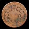 Image 2 : 1865 plain 5 Two Cent Piece 2c Grades vg, very good