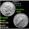 Image 1 : 1927-s Peace Dollar $1 Grades Select Unc