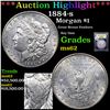 Image 1 : ***Auction Highlight*** 1884-s Morgan Dollar $1 Graded Select Unc By USCG (fc)
