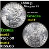 Image 1 : 1886-p Morgan Dollar $1 Grades Choice+ Unc