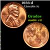 Image 1 : 1956-d Lincoln Cent 1c Grades GEM++ RD