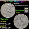 Image 1 : ***Auction Highlight*** 1859-o Seated Liberty Dollar $1 Graded Select Unc By USCG (fc)