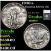 Image 1 : 1930-s Standing Liberty Quarter 25c Graded ms64+ By SEGS