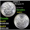 Image 1 : 1898-o Morgan Dollar $1 Grades Choice+ Unc