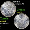 Image 1 : 1884-o Morgan Dollar $1 Grades Choice Unc