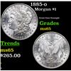 Image 1 : 1885-o Morgan Dollar $1 Grades GEM Unc