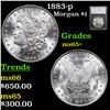 Image 1 : 1883-p Morgan Dollar $1 Graded ms65+ By SEGS