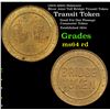 Image 1 : (1970-2005) Deleware River Joint Toll Bridge Transit Token Grades Choice Unc RD