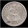 Image 2 : 1854-o Arrows Seated Liberty Quarter 25c Grades xf