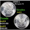 Image 1 : 1880-s Morgan Dollar $1 Grades Choice Unc