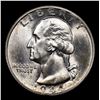 Image 2 : 1944-s Washington Quarter 25c Grades GEM+ Unc