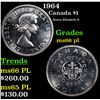Image 1 : 1964 Canada Dollar $1 Grades GEM+ UNC PL
