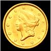 Image 2 : 1851 Gold Dollar TY-I $1 Graded ms62 By SEGS