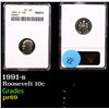 Image 1 : Proof ANACS 1991-s Roosevelt Dime 10c Graded pr69 By ANACS