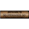 Image 4 : Mixed small cents 1c orig shotgun roll, 1916-d Wheat Cent, 1898 Indian Cent other end, brinks Wrappe