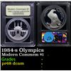 Image 1 : Proof 1984-s Olympics Modern Commem Dollar $1 Graded pr68 dcam BY USCG