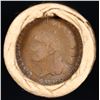 Image 2 : Mixed small cents 1c orig shotgun roll, 1919-s Wheat Cent, 1883 Indian Cent other end, brinks Wrappe
