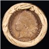Image 2 : Mixed small cents 1c orig shotgun roll, 1917-d Wheat Cent, 1896 Indian Cent other end, brinks Wrappe