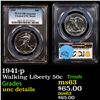 Image 1 : PCGS 1941-p Walking Liberty Half Dollar 50c Graded unc details By PCGS