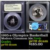 Image 1 : Proof 1995-s Olympics Basketball Modern Commem Half Dollar 50c Graded pr70 dcam BY USCG