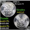 Image 1 : 1881-s Morgan Dollar $1 Grades Choice Unc+ PL