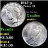 Image 1 : 1923-p Peace Dollar $1 Grades Choice+ Unc