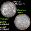 Image 1 : 1904-o Morgan Dollar $1 Grades GEM+ Unc
