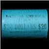 Image 4 : ***Auction Highlight*** AU/BU Slider Bank Of America Peace $1 Roll 1925 & P Ends Virtually UNC (fc)