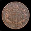 Image 2 : 1869 Two Cent Piece 2c Grades vf details